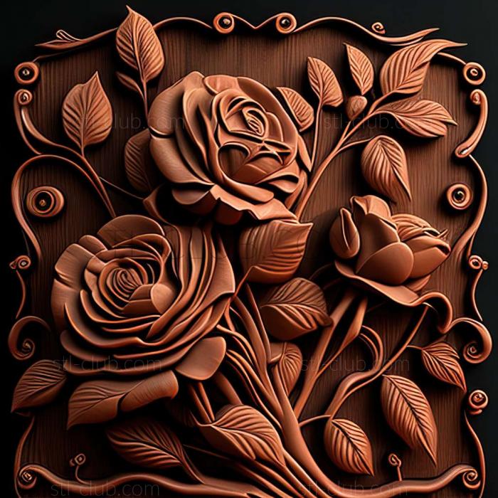 3D model roses (STL)